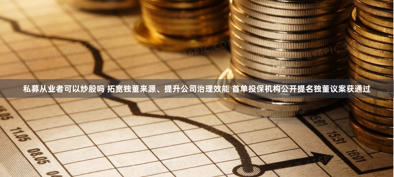 私募从业者可以炒股吗 拓宽独董来源、提升公司治理效能 首单投保机构公开提名独董议案获通过