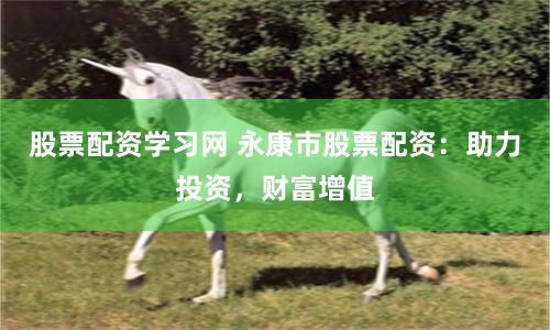股票配资学习网 永康市股票配资：助力投资，财富增值